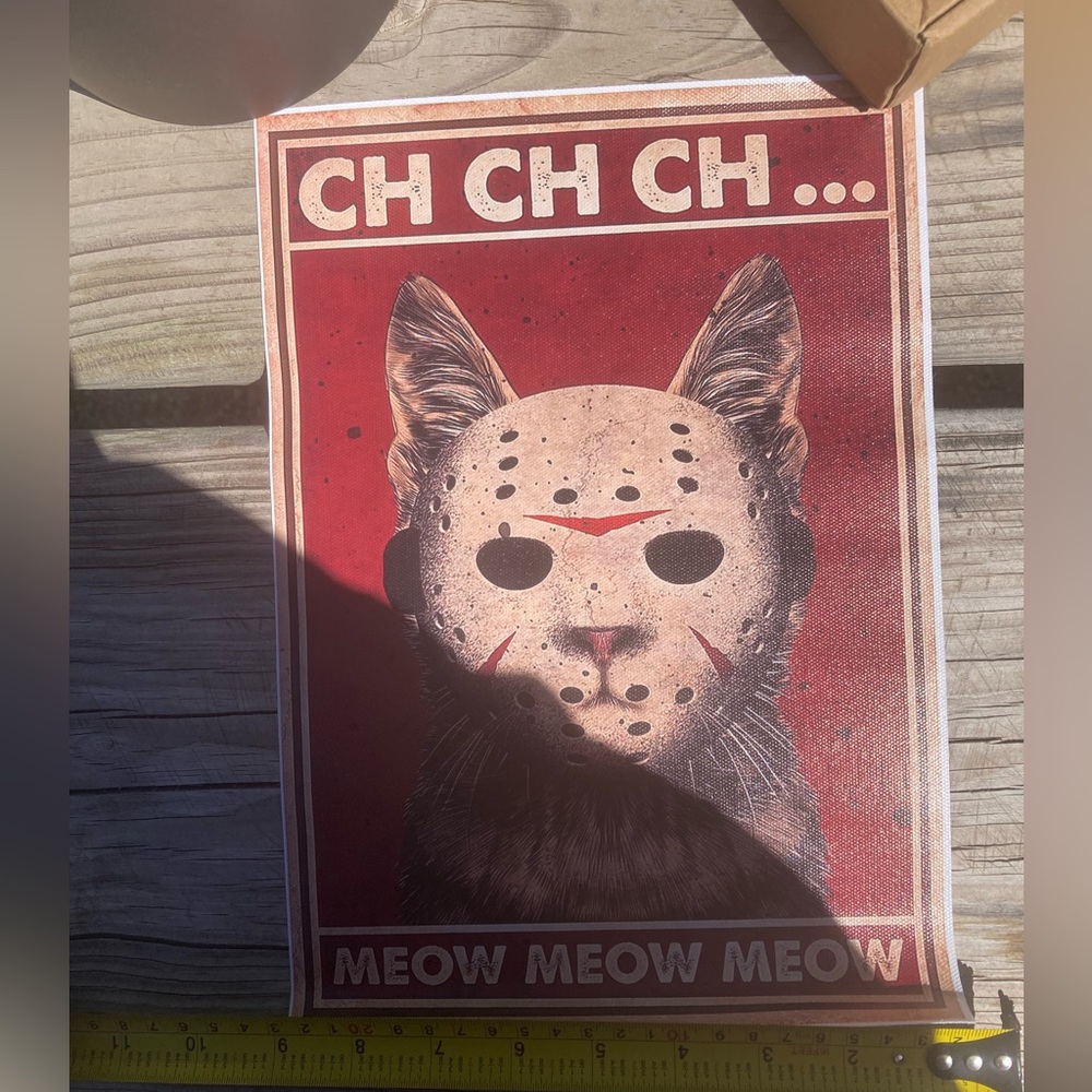 Cute funny cat poster (not paper)